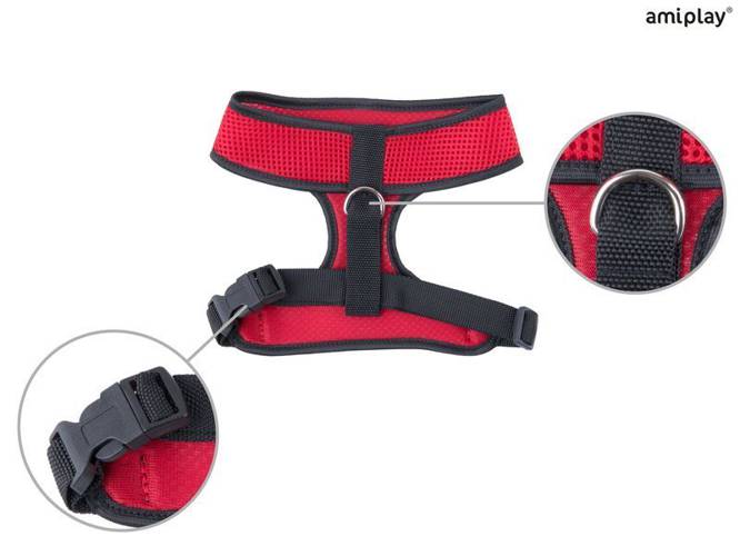 amiplay Szelki Scout Air L Czerwony - amiplay