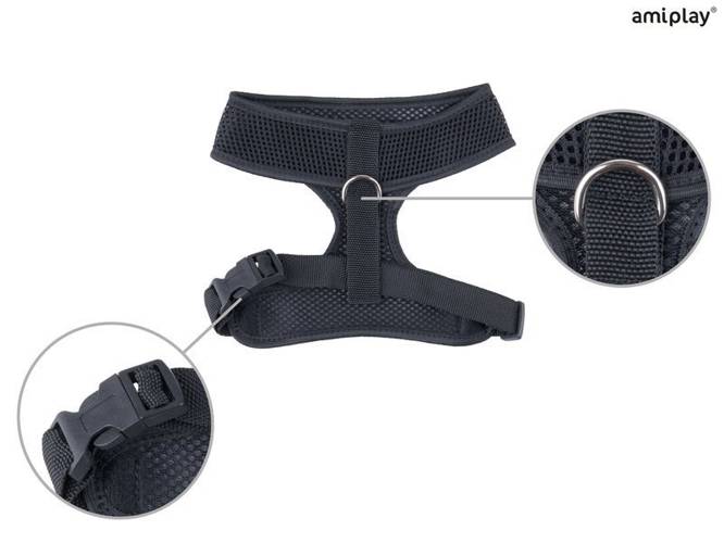 amiplay Szelki Scout Air L Czarny - amiplay