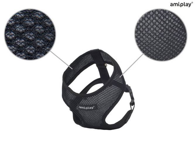 amiplay Szelki Scout Air S Czarny - amiplay