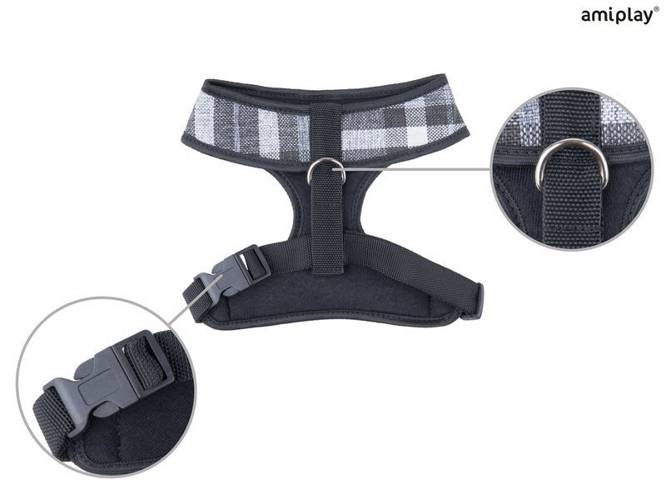 amiplay Szelki Scout London S Szary - amiplay