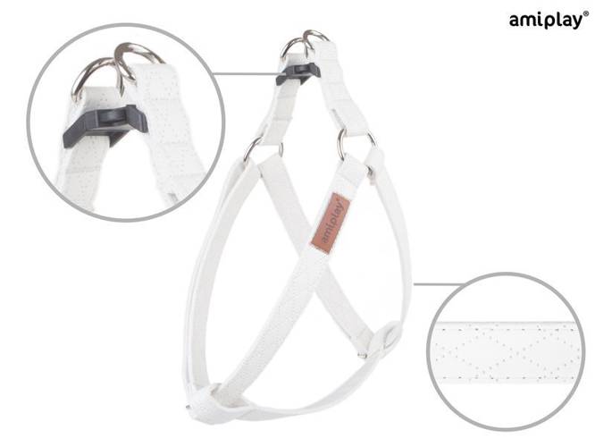 amiplay Szelki regulowane Cambridge XL Biały - amiplay