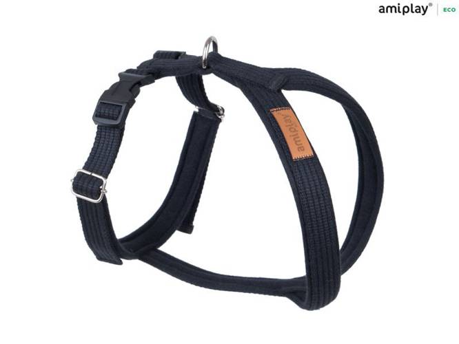 amiplay Szelki regulowane Grand Soft Cotton M Czarny - amiplay