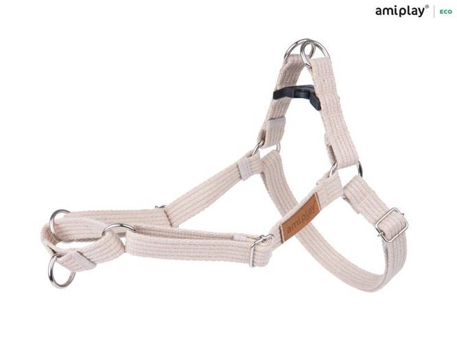 amiplay Szelki regulowane EASY GO Cotton XL Beżowy - amiplay