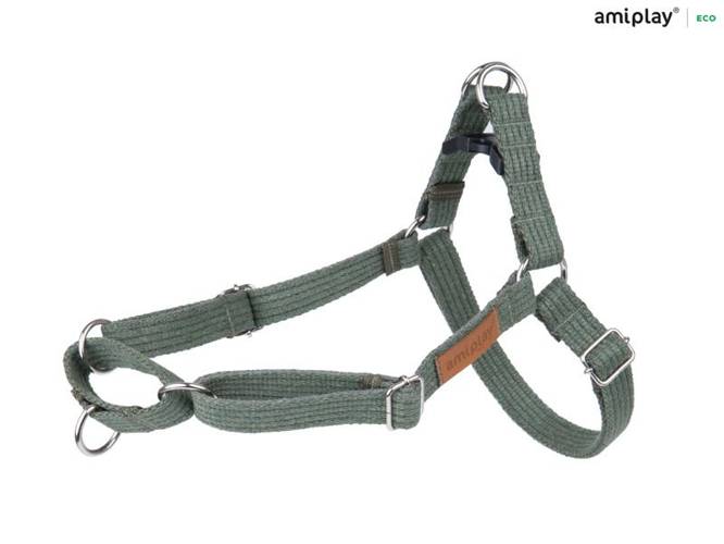 amiplay Szelki regulowane EASY GO Cotton M Khaki - amiplay