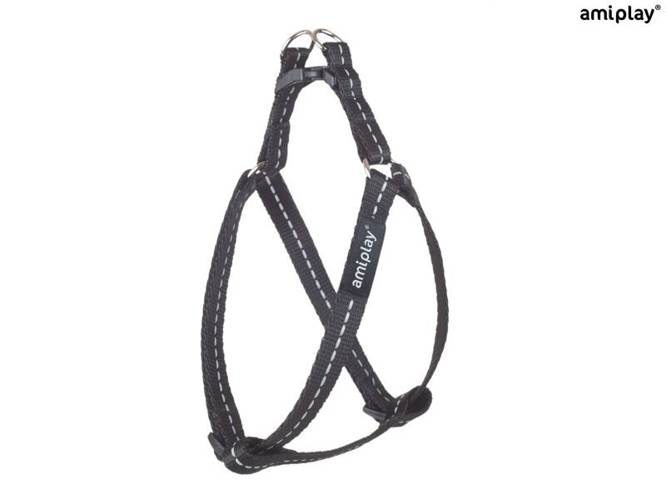 amiplay Szelki regulowane Reflective S Czarny - amiplay
