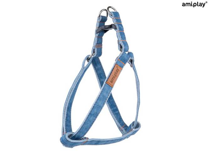 amiplay Szelki regulowane Denim S Niebieski - amiplay