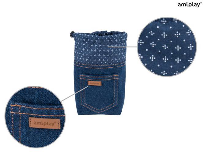 amiplay Torebka na przysmaki Denim Granatowy - amiplay
