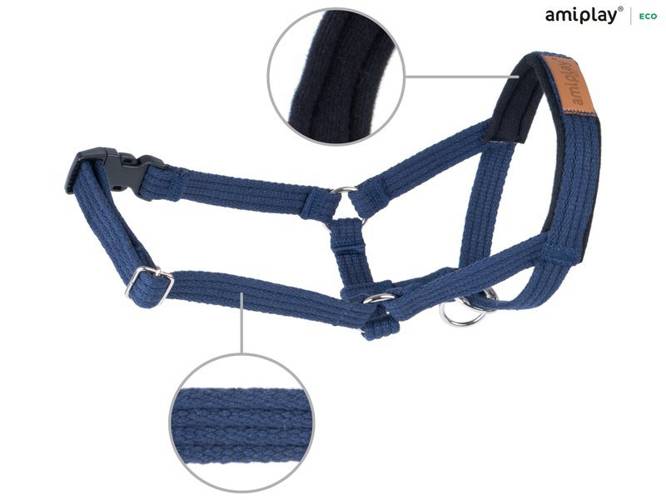 amiplay Halter Cotton XXL Granatowy - amiplay