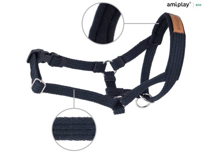amiplay Halter Cotton XXL Czarny - amiplay