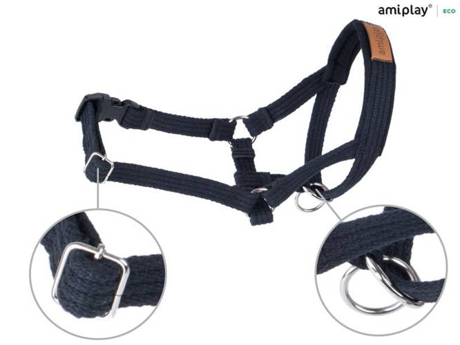 amiplay Halter Cotton XXL Czarny - amiplay