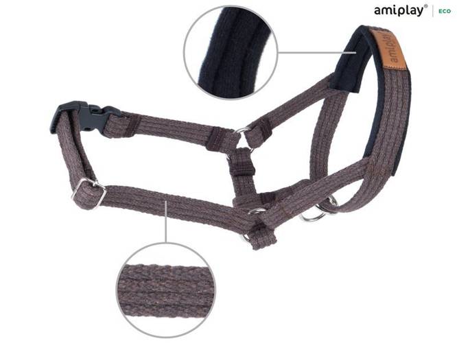 amiplay Halter Cotton XL Brązowy - amiplay