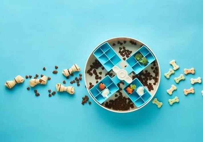 Pet Dreams House Spin Windmill Blue Easy miska interaktywna - Petstages