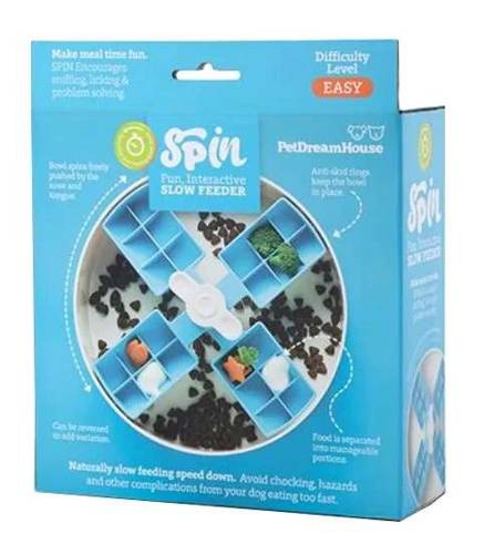 Pet Dreams House Spin Windmill Blue Easy miska interaktywna - Petstages