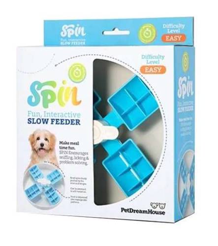 Pet Dreams House Spin Windmill Blue Easy miska interaktywna - Petstages