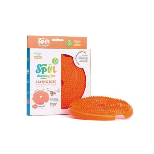 Pet Dream House Spin Lick Frisbbe Orange Medium mata do lizania - Petstages