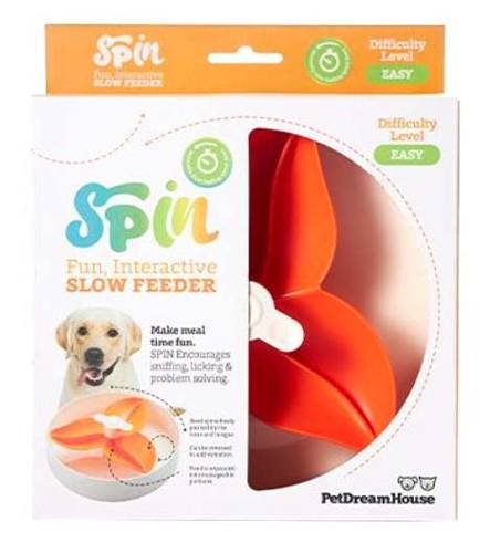 Pet Dream House Spin Bougainvillea Orange miska interaktywna - Petstages