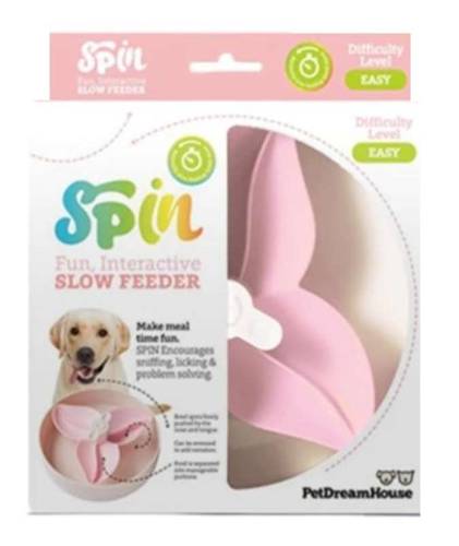 Pet Dream House Spin Bougainvillea Baby Pink miska interaktywna - Petstages