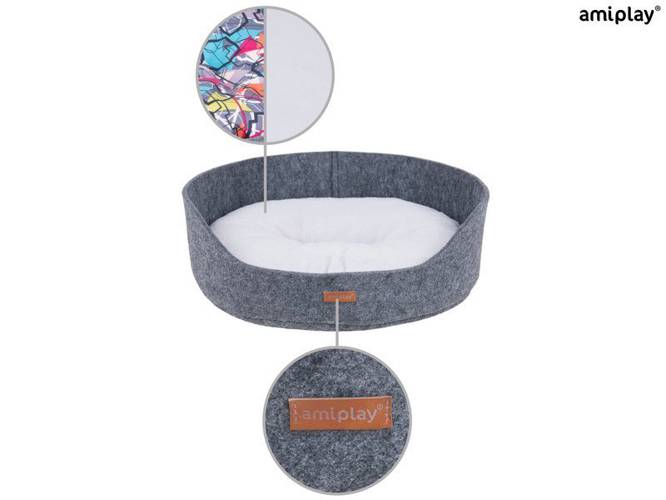 amiplay Legowisko Owalne  2in1 Hyge S - amiplay