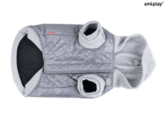 Kurtka z kapturem Boston 25 cm Chihuahua szara - amiplay