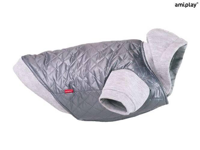 Kurtka z kapturem Boston 25 cm Chihuahua szara - amiplay