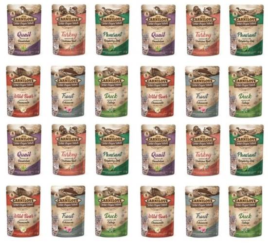 Carnilove Cat MIX smaków dla kota 24x85g - Carnilove