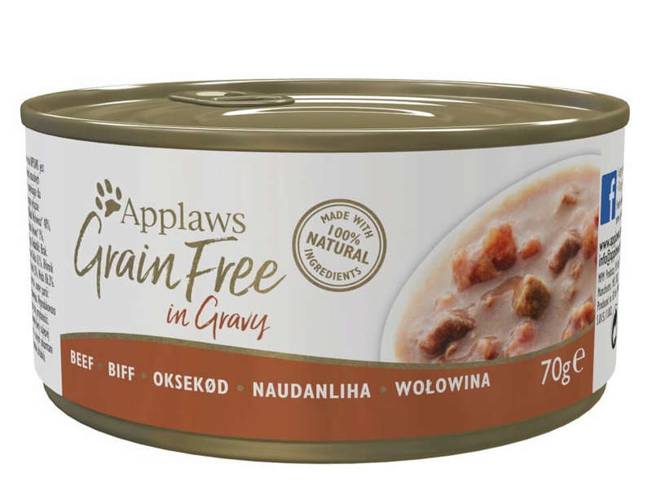 Applaws Cat Tin Grain Free wołowina 6x70g - Applaws