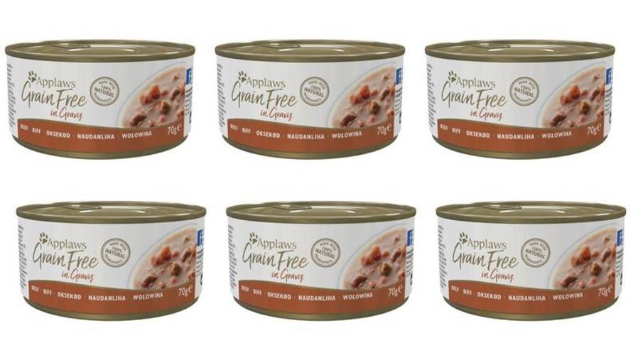Applaws Cat Tin Grain Free wołowina 6x70g - Applaws