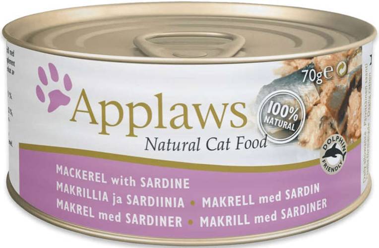 Applaws Cat Tin makrela i sardynka 6x70g - Applaws