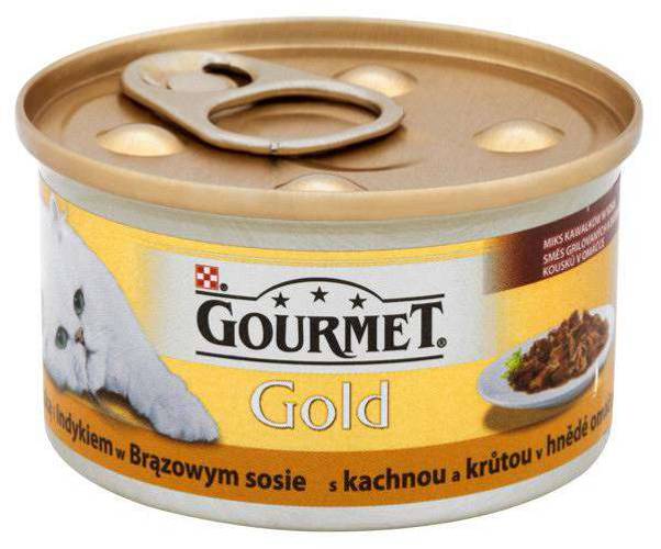 Gourmet Gold Casserole z kaczką i indykiem w sosie 85g - Gourmet