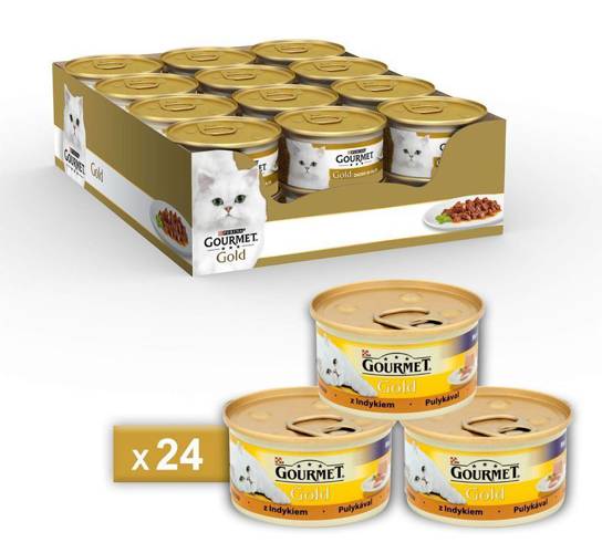 Gourmet Gold mus z indykiem 24x85g - Gourmet