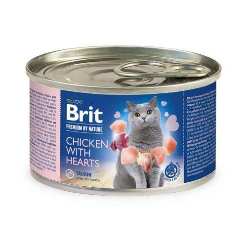 Brit Premium Cat kurczak z sercami 200gDomyślny opis krótki -