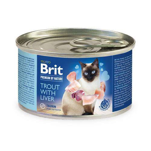 Brit Premium Cat pstrąg z wątróbką 200gDomyślny opis krótki - Brit