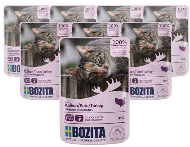 Bozita kawałki w sosie z indykiem 12x85g - Bozita