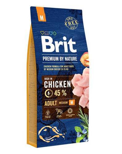 BRIT Premium By Nature Adult Medium M Chicken 15 kg