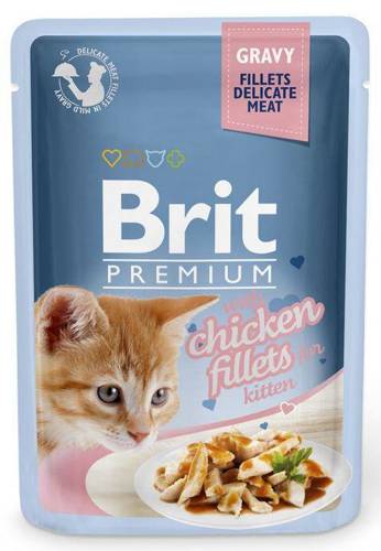 Brit Premium 85g GRAVY KITTEN Filet z Kurczaka - 