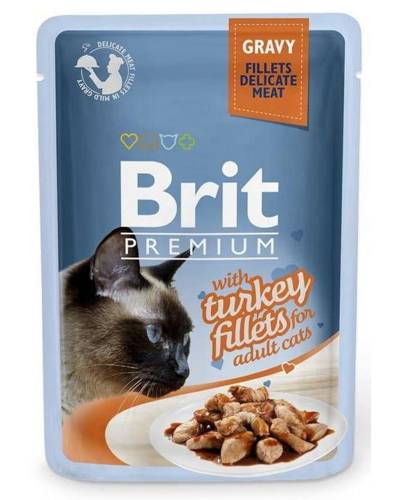 Brit Premium 85g GRAVY ADULT Filet z Indyka - 