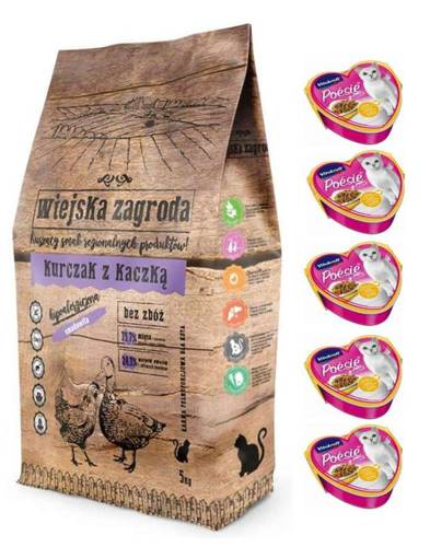 Wiejska Zagroda Kot kurczak z kaczką 5 kg - Wiejska zagroda