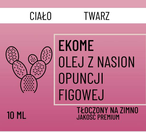 Ekome olej z nasion opuncji figowej tłoczony na zimno 10 ml - Ekome