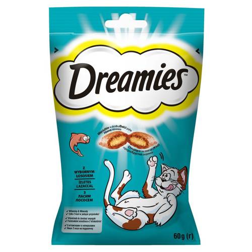 Dreamies z Wyśmienitym Łososiem 6x 60g - Dreamies