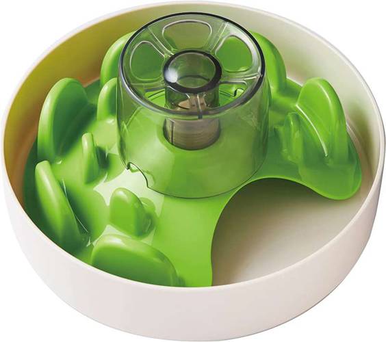 Pet Dreams House Spin Ufo Maze Green Tricky miska interaktywna - Petstages