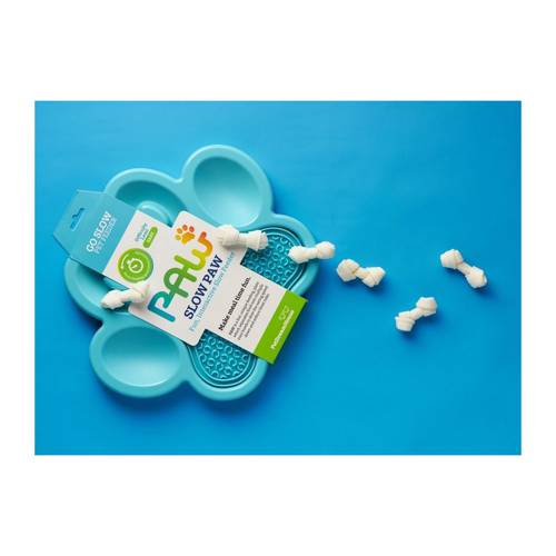Pet Dream House Paw 2in1 Blue Easy miska spowalniająca jedzenie - Petstages