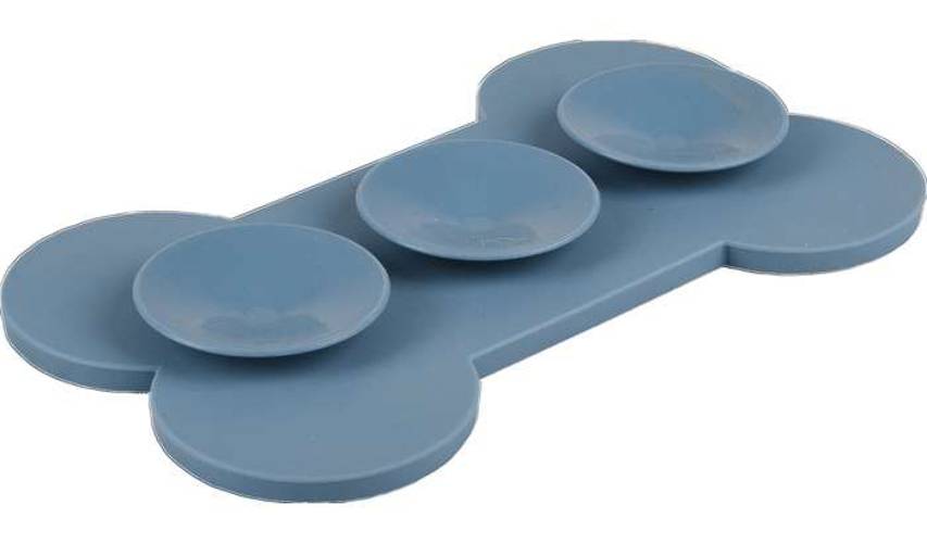 Flamingo Lick Pad Mata antystresowa M 21cm NIEBIESKA - Petstages