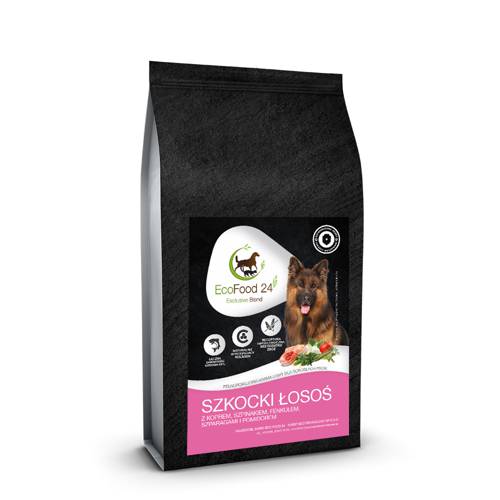 Karma sucha dla psa Light - Szkocki łosoś z koprem, szpinakiem, fenkułem, szparagami i pomidorem 2kg - EcoFood24