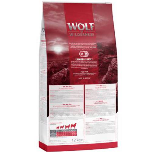 Wolf of Wilderness "Crimson Sunset", jagnięcina i mięso kozie 5 x 1 kg - Wolf Of Wilderness