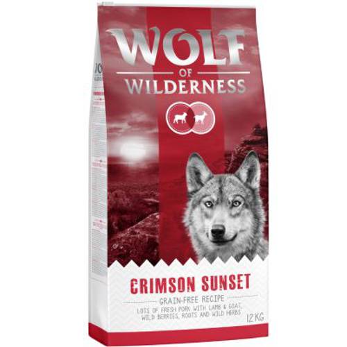 Wolf of Wilderness "Crimson Sunset", jagnięcina i mięso kozie 5 x 1 kg - Wolf Of Wilderness