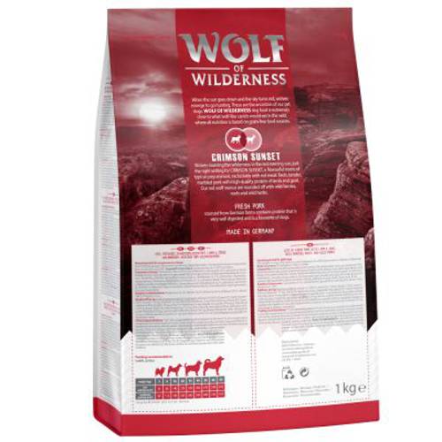 Wolf of Wilderness "Crimson Sunset", jagnięcina i mięso kozie 5 x 1 kg - Wolf Of Wilderness