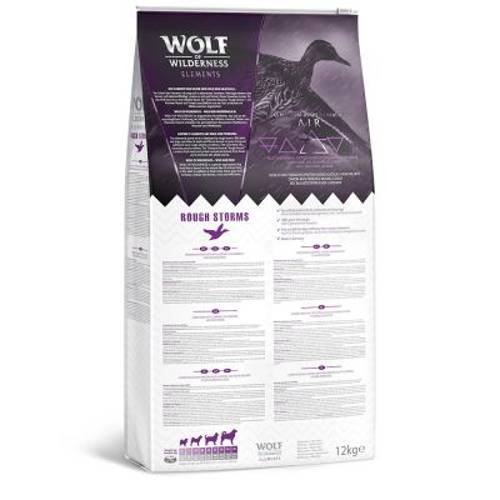 Wolf of Wilderness „Rough Storms”, kaczka 1 kg - Wolf Of Wilderness