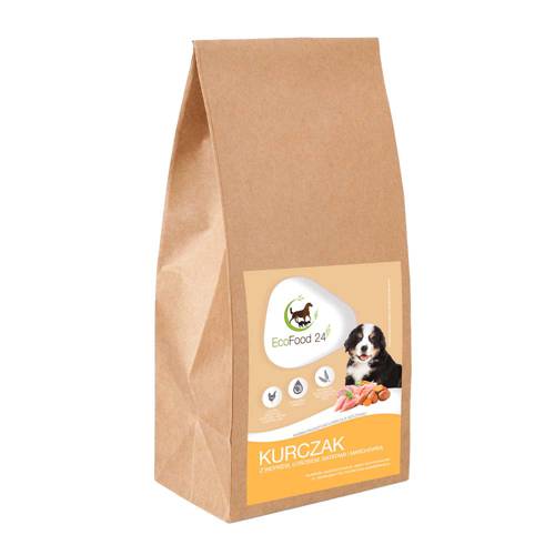 Karma sucha dla psa - Kurczak z indykiem, łososiem, batatami i marchewką 6kg - EcoFood24