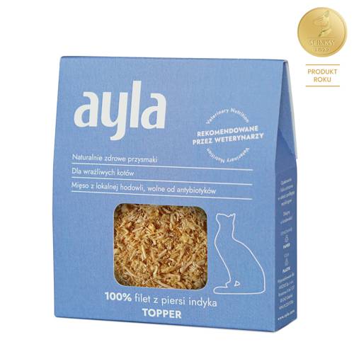 Przysmaki dla kota Ayla | Filet z piersi indyka – topper | Liofilizowany