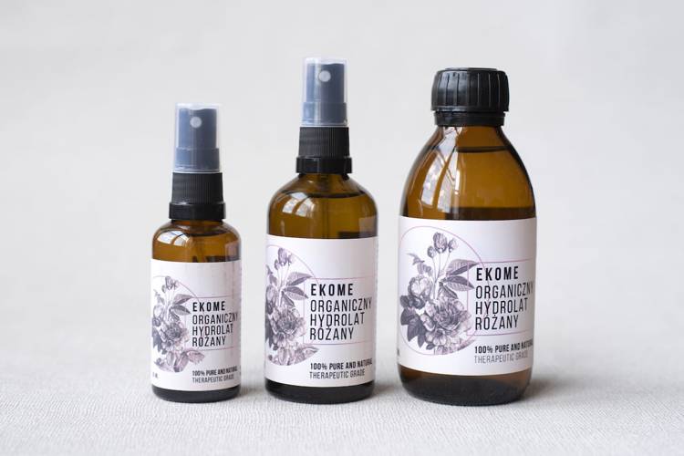 Ekome organiczny hydrolat róża damasceńska 200 ml - Ekome